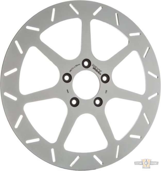 Seven Sins Brake Rotor Stainless Steel 11,8" Polished Front For Harley-Davidson