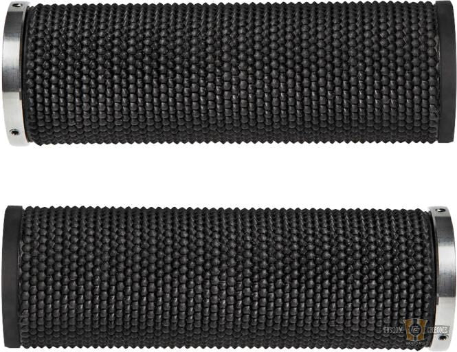 Base Rubber Grips Black 1" Throttle By Wire For Harley-Davidson