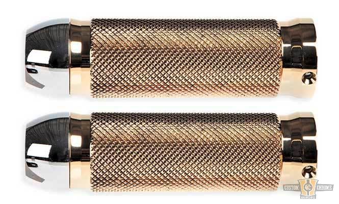 Base Grips Brass 1" Throttle By Wire For Harley-Davidson