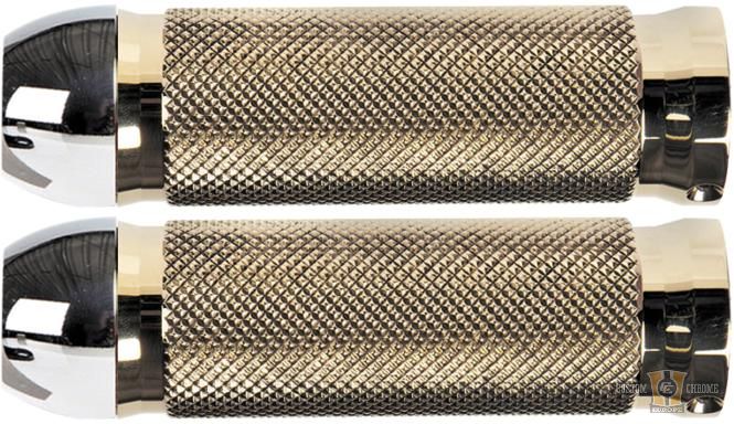 Phantom Base Grips for Internal Throttles by Müller Motorcycles Brass 1" Cable operated For Harley-Davidson