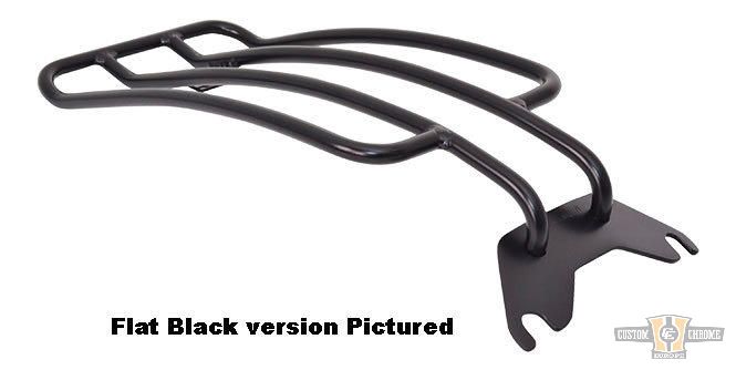 7" Solo Luggage Rack Black For Harley-Davidson