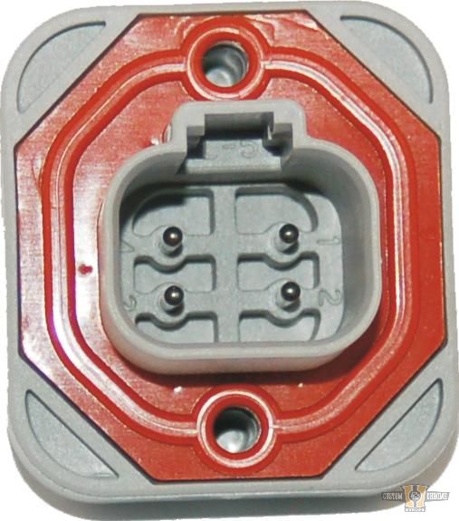 4-Position Header Deutsch DT-Series Sealed Connector Gray For Harley-Davidson