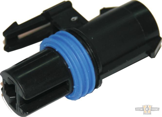1-Position Female Connector With Wire Seal And Terminal Black For Harley-Davidson