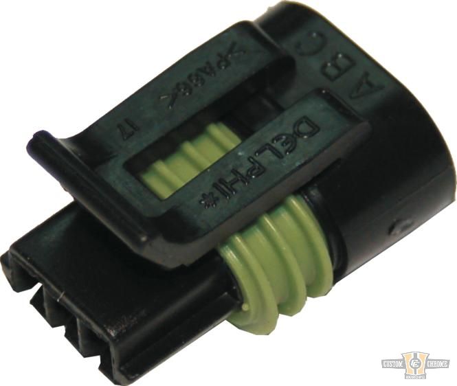 OEM Throttle Position Sensor Connector With Terminals Black For Harley-Davidson