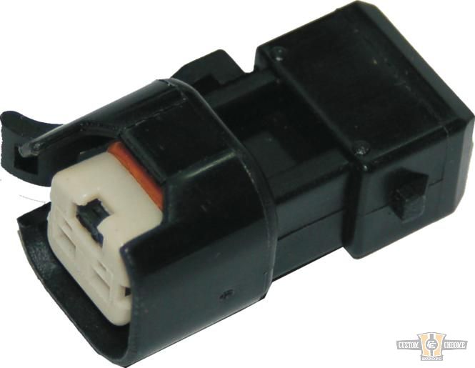 OEM Front & Rear Fuel Injector Mate Connector Black For Harley-Davidson