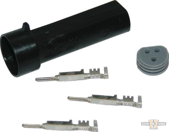 OEM Speedometer Sensor Connector or Horn Mate Connector Black For Harley-Davidson