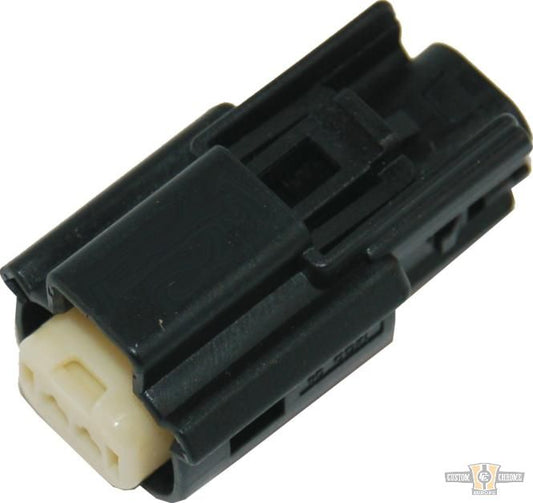 2-Position Molex MX-150 Series Male Connector Black For Harley-Davidson