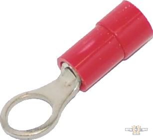 0,7-1,2 mm PVC #10 Ring Terminal Red For Harley-Davidson