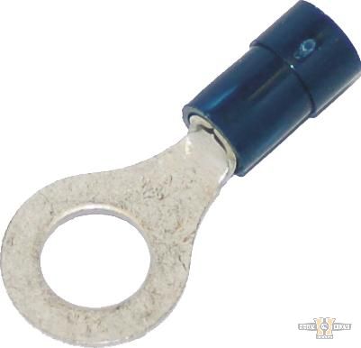 1,6-2,0 mm PVC #.25" Ring Terminal Blue For Harley-Davidson