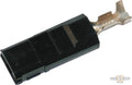 AMP .25" Female Black Socket Housing With Terminal for OEM Speaker Black For Harley-Davidson