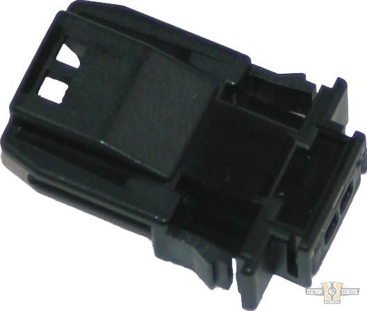 MX-1900 2-Position Black Pin Connector Housing Black For Harley-Davidson