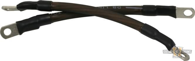 11" Pro Flex Battery Cable Black For Harley-Davidson