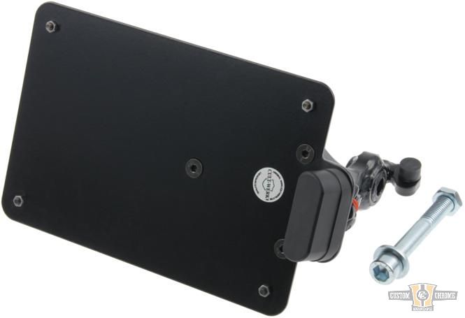 Sidemount License Plate Bracket Kit Black Powder Coated For Harley-Davidson