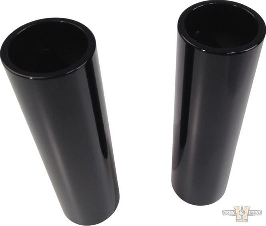 Upper Fork Cover Black Gloss Powder Coated For Harley-Davidson