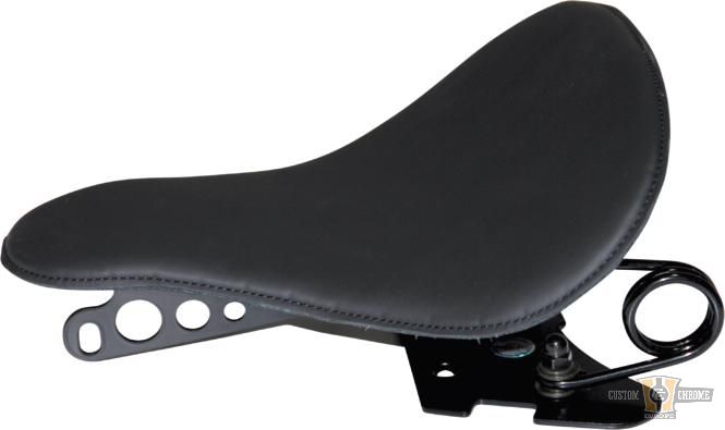 Bobber Leather Smooth Solo Seat Black Leather For Harley-Davidson