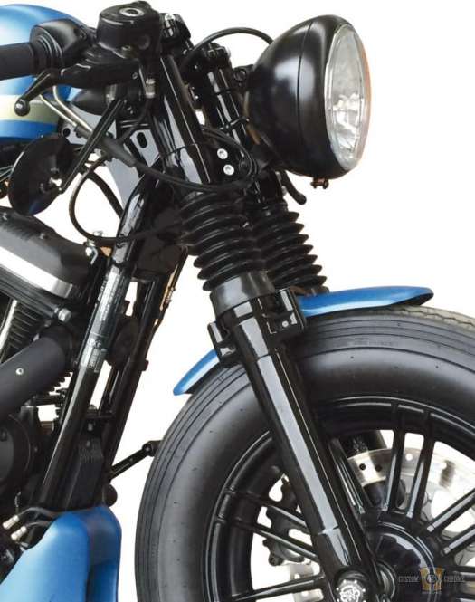 Rubber Fork Boot Black For Harley-Davidson