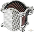 Omega V-Fin Air Cleaner Chrome For Harley-Davidson