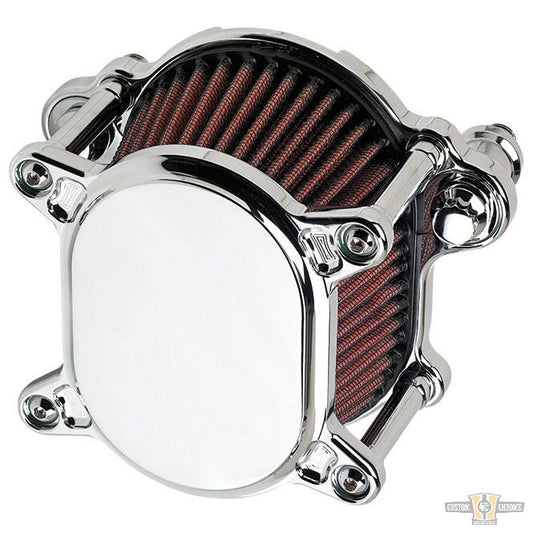 Omega Smooth Air Cleaner Chrome For Harley-Davidson