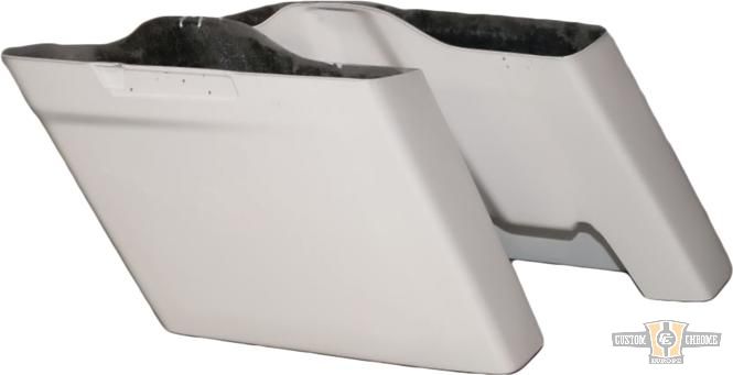 Stretched Saddlebag Kit White For Harley-Davidson