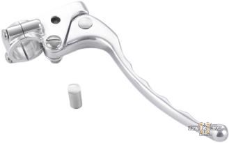 Seventies Brake Cable Perch Assembly Aluminium Polished For Harley-Davidson