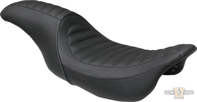 Journey 2-Up Vertical Seat Black For Harley-Davidson