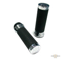 Argyle Grips Black Chrome 1" Throttle By Wire For Harley-Davidson