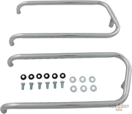 Saddlebag Trim Rail Kit Chrome For Harley-Davidson