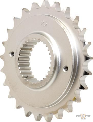 25 Teeth, 1/2" Offset Transmission Sprocket Silver For Harley-Davidson