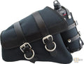 Canvas Saddlebag Black Left For Harley-Davidson