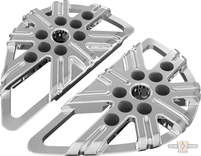 10-Gauge Passenger Floorboard Chrome For Harley-Davidson