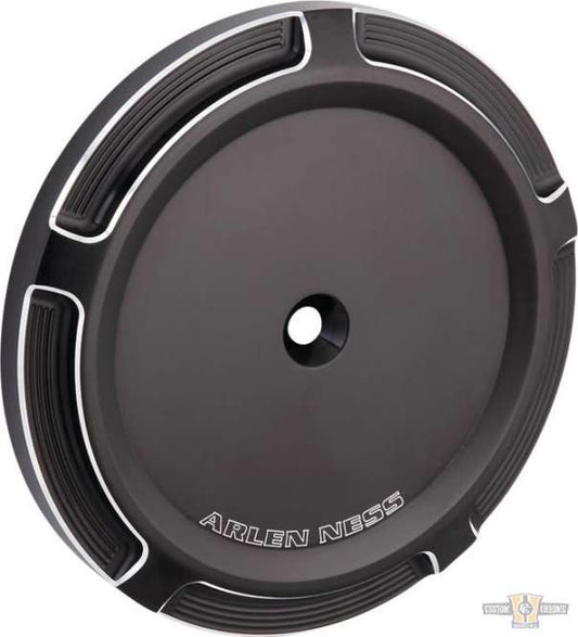 Beveled Big Sucker Stage 1 Air Cleaner Cover Black Anodized For Harley-Davidson