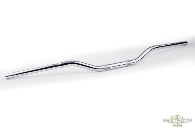 Beach Bar Handlebar Chrome 1" Throttle By Wire For Harley-Davidson