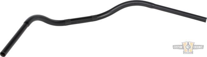 Beach Bar Handlebar Black 1" Throttle By Wire For Harley-Davidson