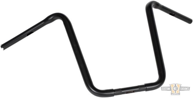 Narrow Ape Hanger Handlebar Black 1 1/4" Powder Coated Throttle By Wire For Harley-Davidson