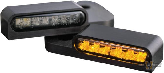 LED Turn Signal Black Anodized Smoke LED For Harley-Davidson