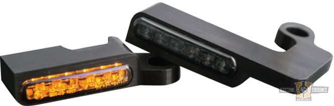 LED Turn Signal Black Anodized Smoke LED For Harley-Davidson