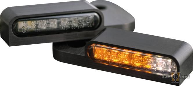 LED Turn Signal/Position Light Black Anodized Smoke LED For Harley-Davidson