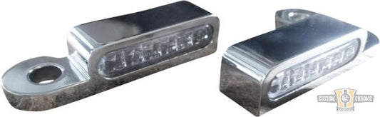 LED Turn Signal Chrome Clear LED For Harley-Davidson