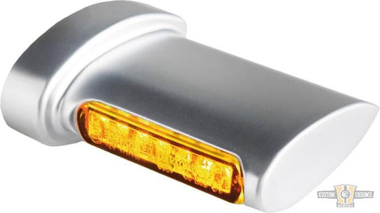 Winglet LED Turn Signals Chrome Clear LED For Harley-Davidson