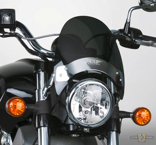 Flyscreen Windshield Kit Dark Smoke For Harley-Davidson