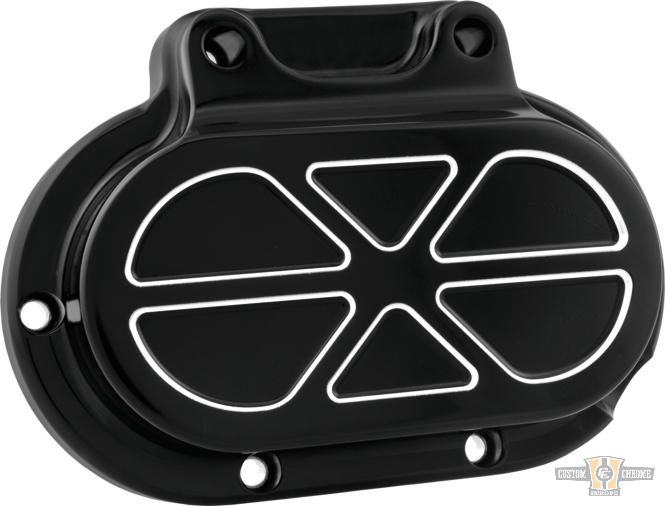 Formula Transmission Side Cover Contrast Cut For Harley-Davidson