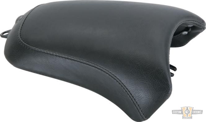 FL Solo Seat Smooth Pillion Pad Black Vinyl For Harley-Davidson