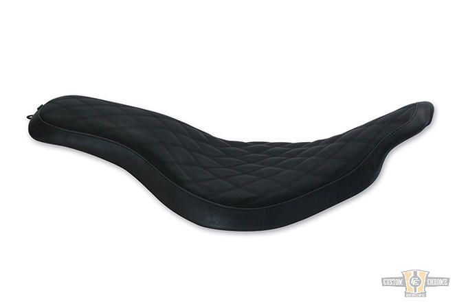 2-UP Flatout Boss Diamond Black Vinyl For Harley-Davidson