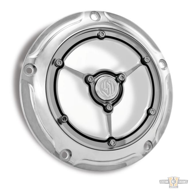 Clarity Derby Cover Chrome For Harley-Davidson