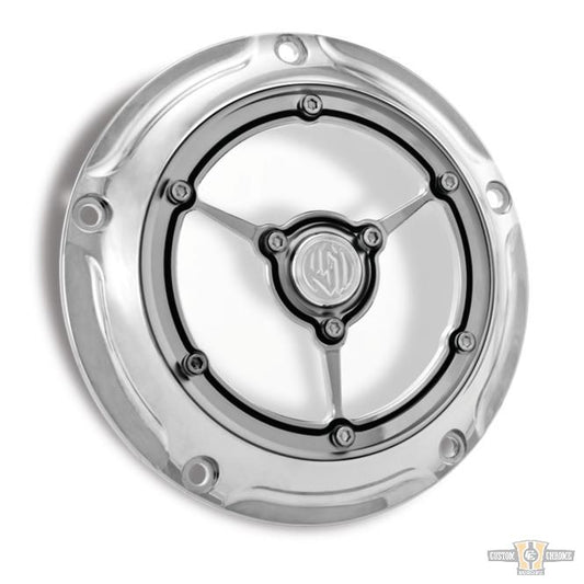 Clarity Derby Cover Chrome For Harley-Davidson