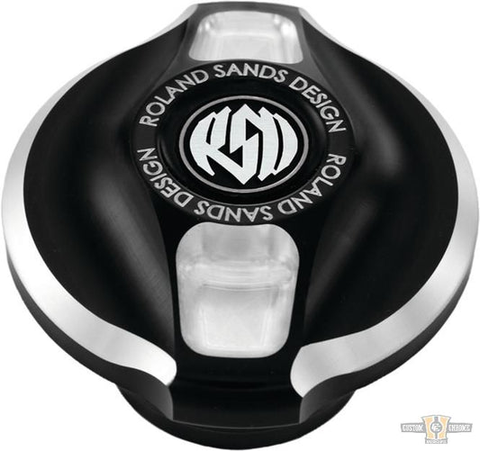 Cafe Fuel Indicator Cap Contrast Cut For Harley-Davidson