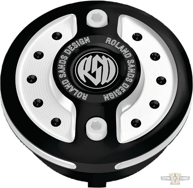 Radial Fuel Indicator Cap Contrast Cut For Harley-Davidson