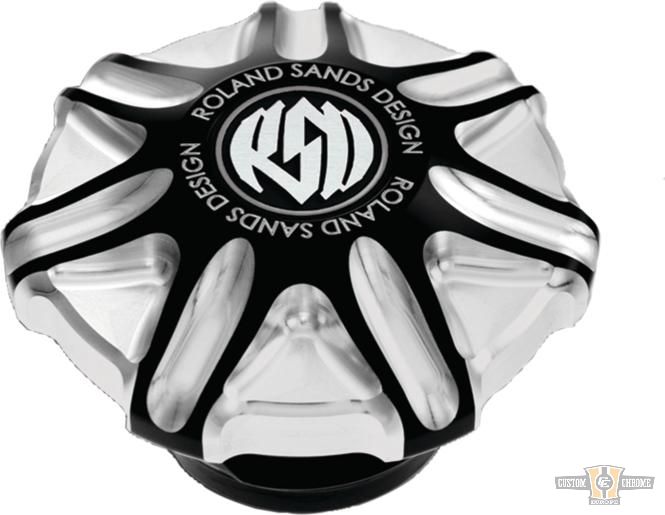 Tech Fuel Indicator Cap Contrast Cut For Harley-Davidson