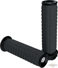 Traction Grips Black 1" Gloss Cable operated For Harley-Davidson