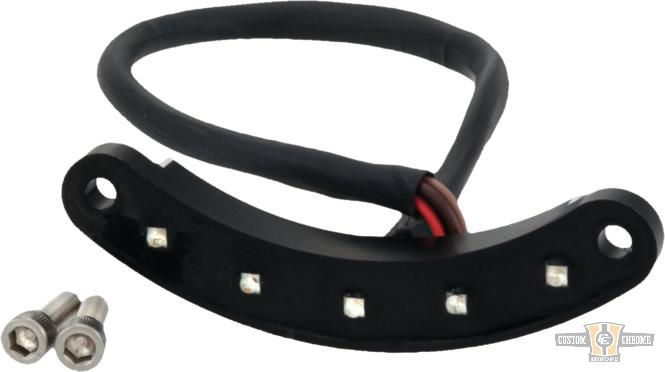 Cafe Gauge & Headlight Relocation Bracekt Indicator Black For Harley-Davidson